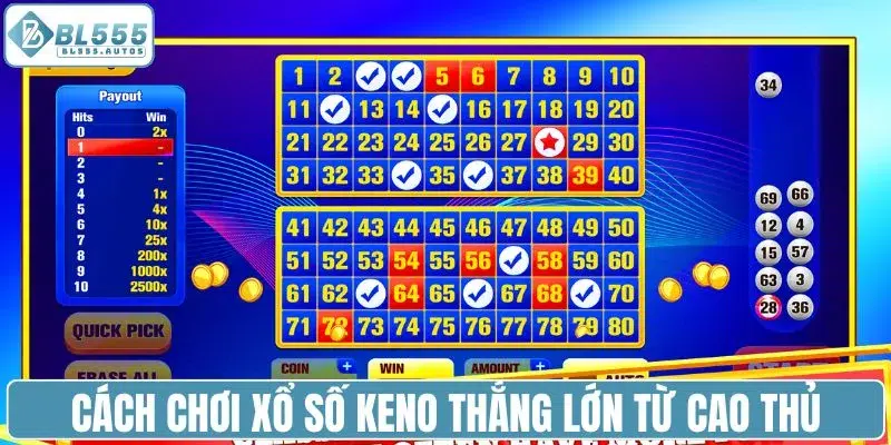 Cách chơi xổ số Keno thắng lớn từ cao thủ